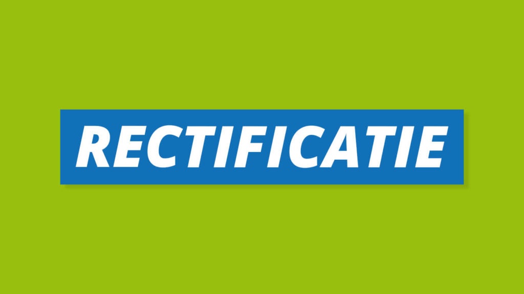 RECTIFICATIE - Youth Cup selectieprocedure 