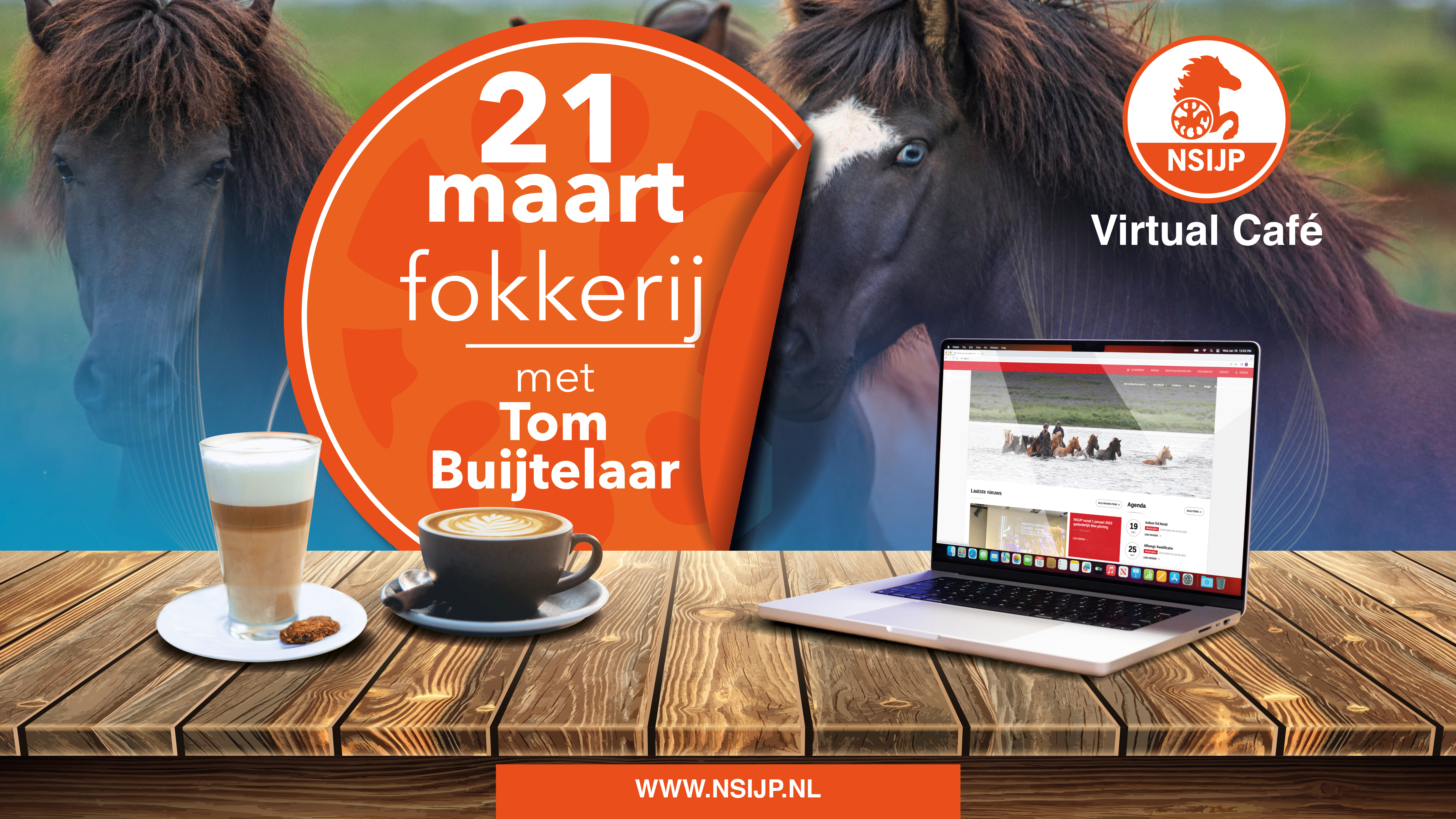Aanmelding Virtual Café 21 maart met Tom Buijtelaar geopend