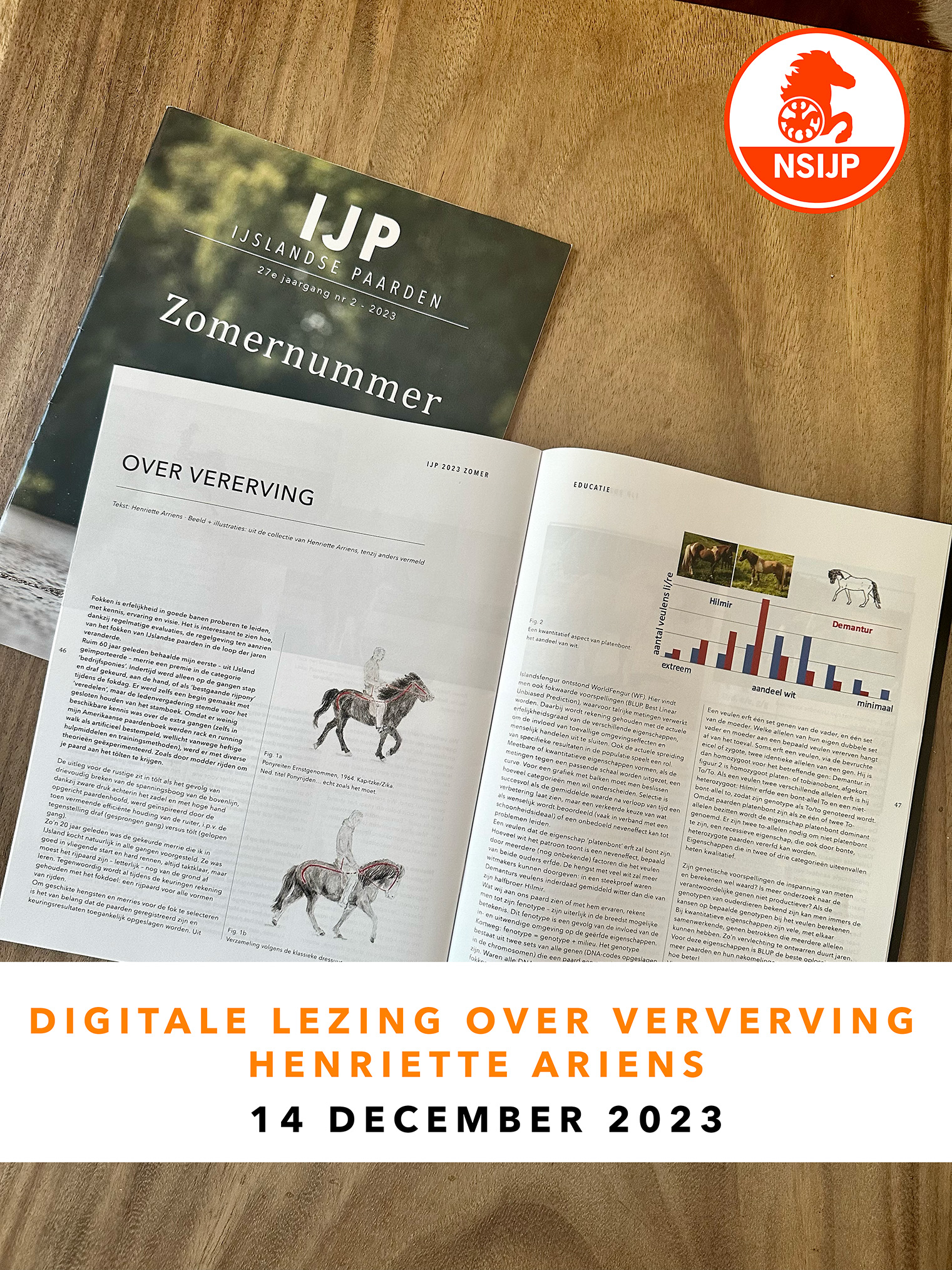 ONLINE lezing over Vererving door Henriette Arriens op 14 december!