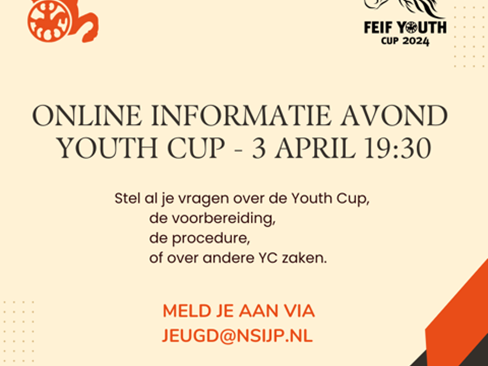 Online informatieavond Youth Cup op 3 april