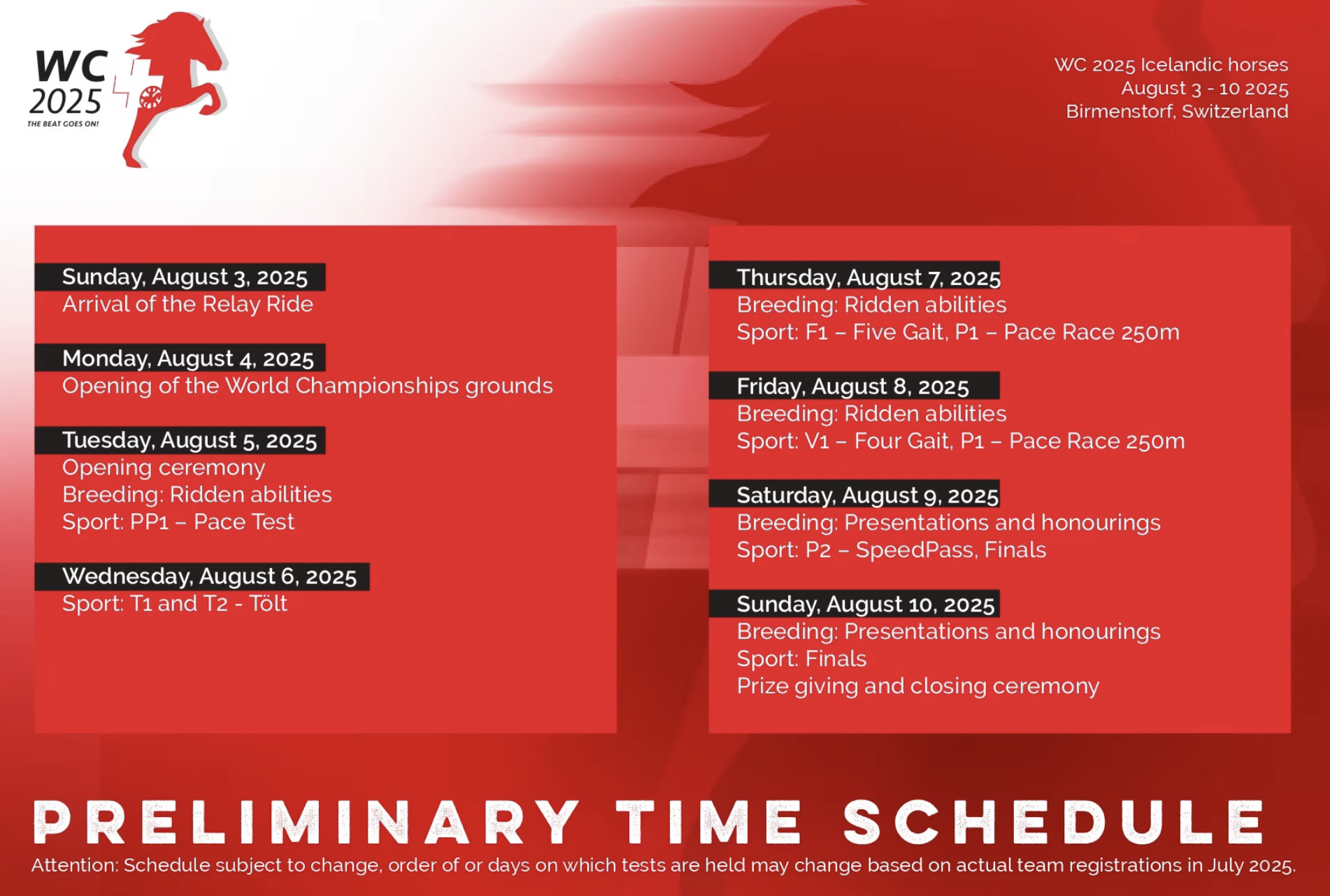 WK 2025 gaat beginnen!